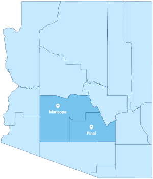 azul hospice & palliative care map